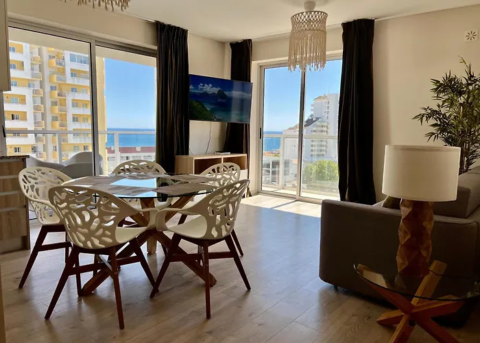 Mcramé Design Sea View, Beachfront, Swimming Pool, 2bdr, 2bar, 6 Pax, Da Rocha * Portimão